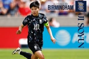 官方：34岁韩国女足队长池笑然租借加盟伯明翰女足