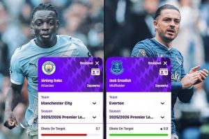 多库、格拉利什英超数据：每90分钟助攻0.7比0.7，过人4.2比1.8