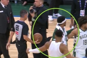 我也淋过雨!字母哥围圈祈祷瞥见出事了 挺身而出结束争论